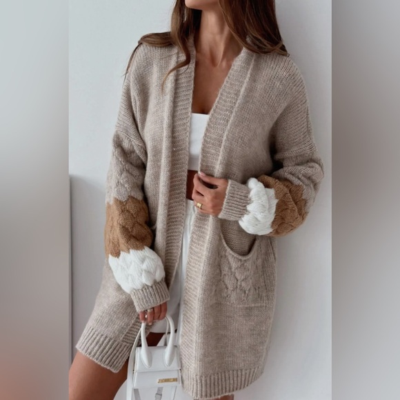 #18 Demi Fall Cardigan-Brown - Picture 2 of 6